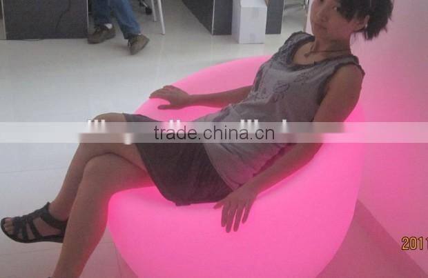 factory supplying leisure style led sofa sets / hot sale led glowing and illuminating sofa