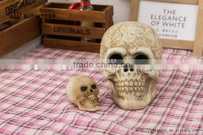 plastic skull decoration with led light for Halloween decor