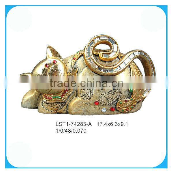 Mother and baby cat sculpture ornament crafts