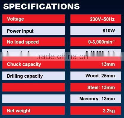 JID-810 810W 13mm Electric Impact Drill