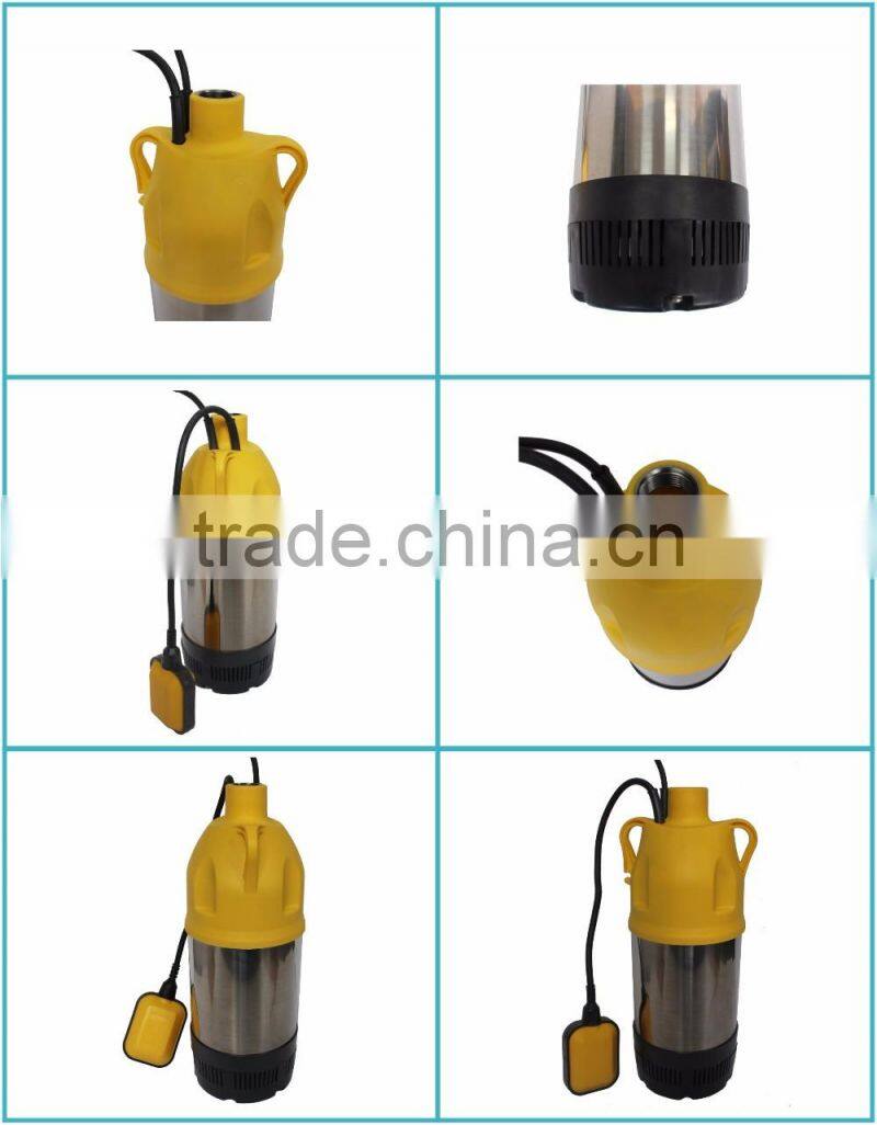 Three impellers stainless steel water pump with flow switch