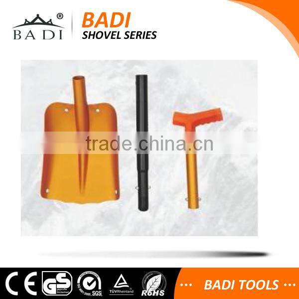 ergonomic T handle aluminum telescopic snow shovel