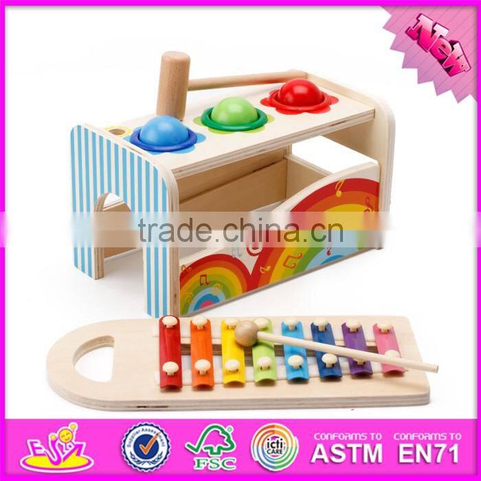 2017 new products multi-function toy wooden musical toys for infants W07A117