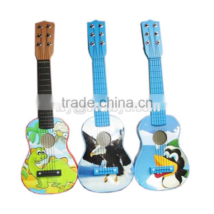 Best sale kids musical wooden toy guitar for 3 year old W07H014-S