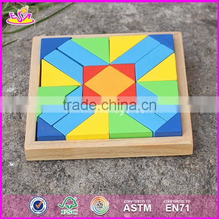 2017 Best design 25 pieces kids educational wooden blocks toys W13A128-S