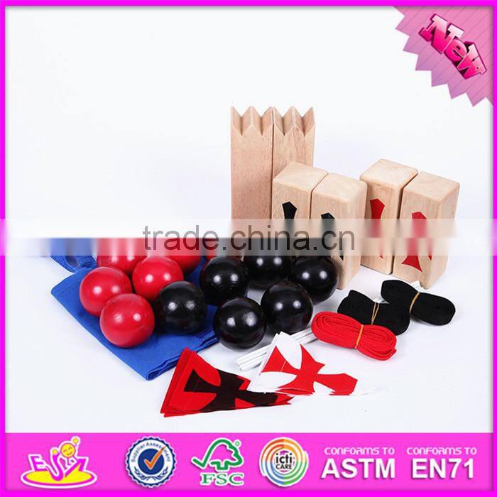 2016 Outdoor garden the king and the soldiers wooden toy garden outdoor W01A174