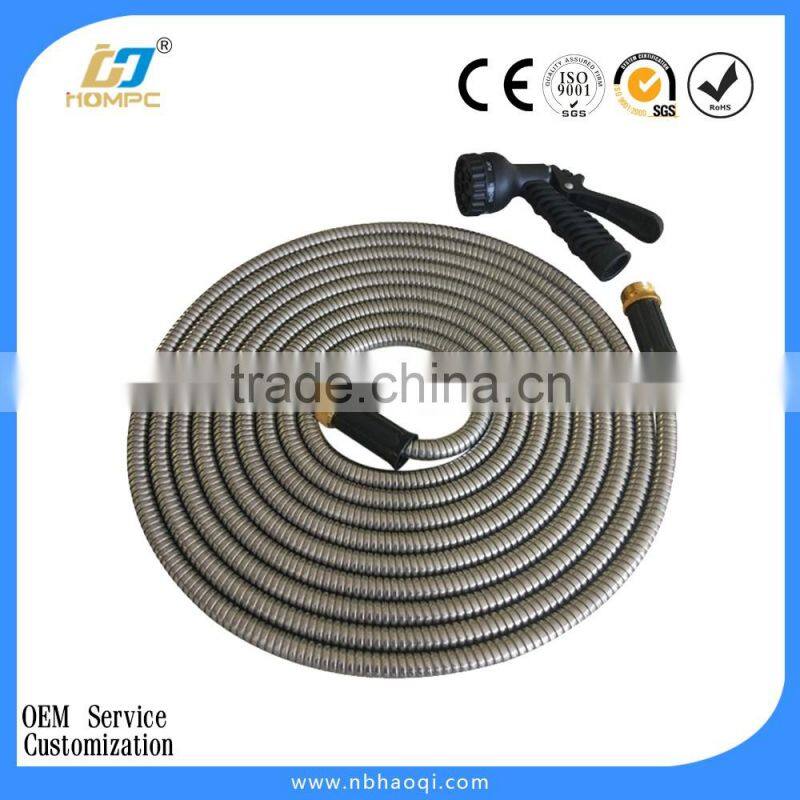 Garden watering 304 stainless steel flexible hose