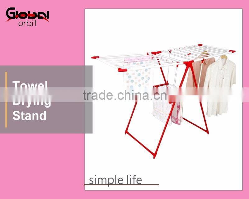 Outdoor Furniture Multi-Function Cloth Folding Vertical Standing Towel Rack