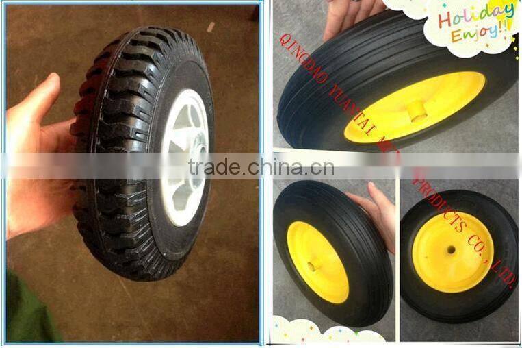 high quality wheel barrow solid rubber wheel 9 inch solid wheel 300/350/400/450/650-4