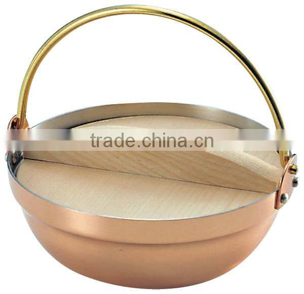 Copper Nabe Set with Stand for One Person Cooper Cooking Pots