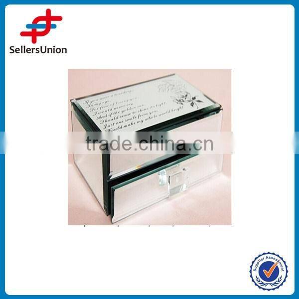 letter design crystal jewelry box