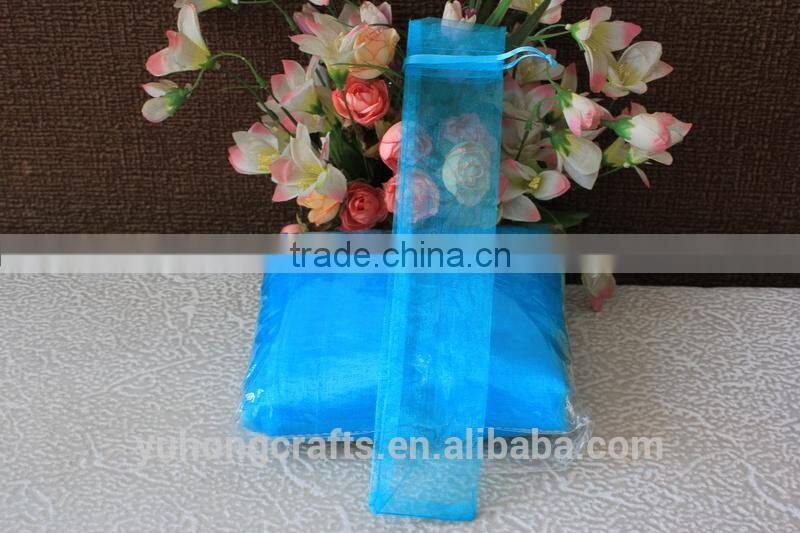 Hot selling hand fan bag made of organza