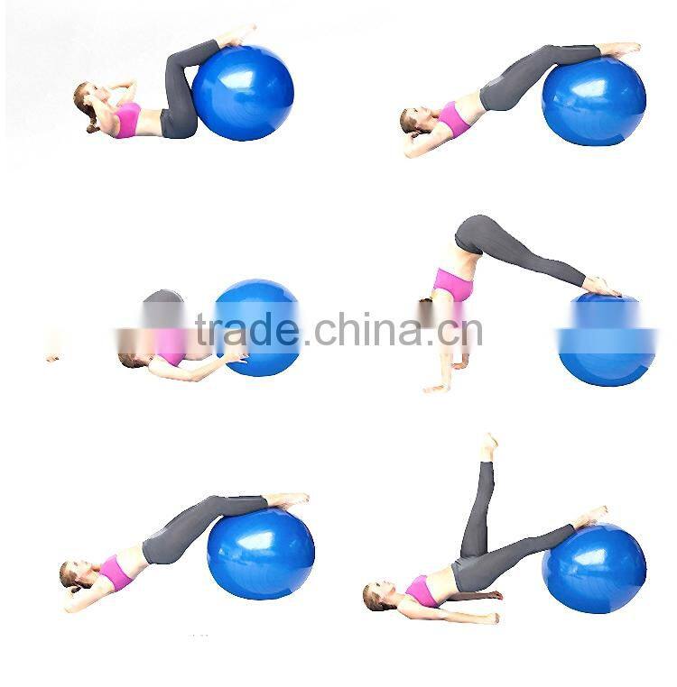 Wholesale ECO anti-slip anti burst PVC Yoga ball For Fitness