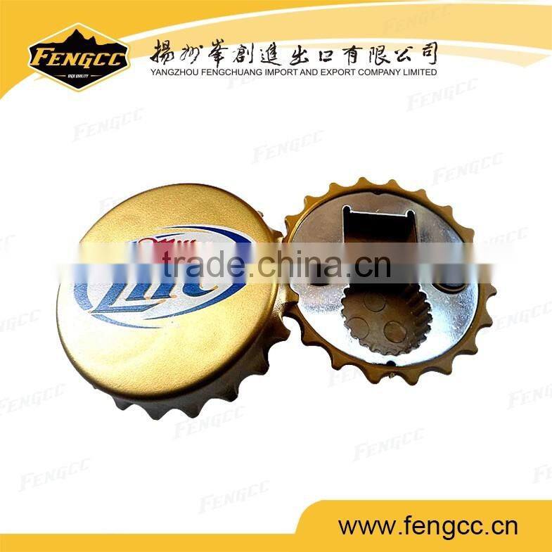 High Quality Promotion Round Magnet Beer Bottle Opener
