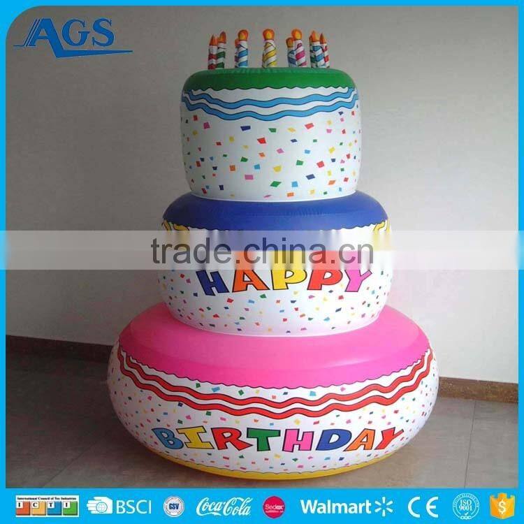 Lovely giant inflatable birthday cake for party decoration