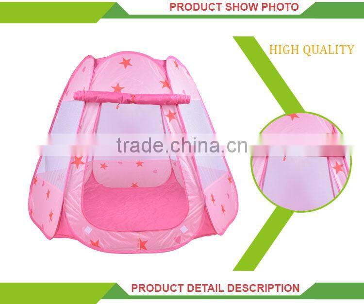 Hot selling cheap outdoor star pattem toys pop up children play tent