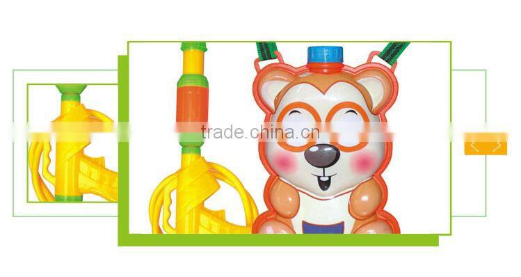 2016 latest plastic cartoon set backpack for big bear toys