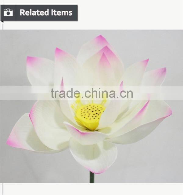 Best selling items artificial lotus flowers for wedding decoration