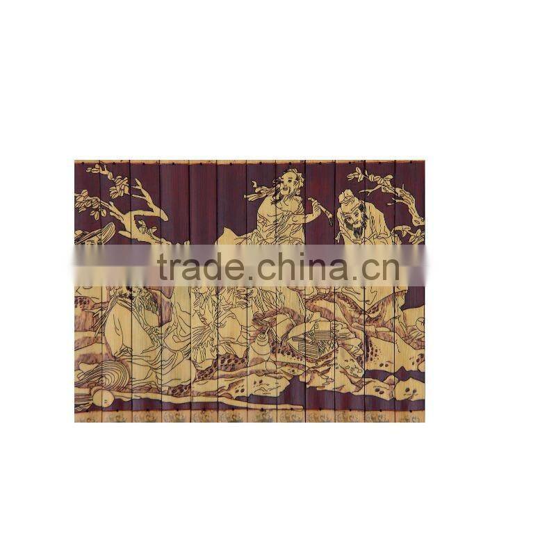 bamboo painting handicraft