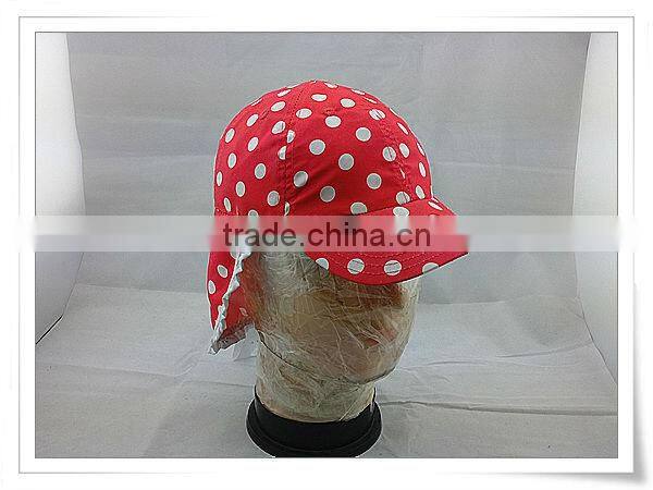 100% Organic Cotton Newest Multifunctional UV and Neck Protection kid Hat/children cap