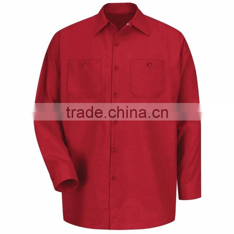 100% cotton work shirts uniform wholesale Short Sleeve Workwear shirts