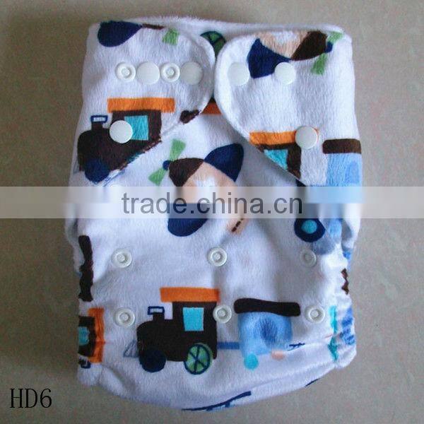 Minky PUL Baby Pocket Cloth Diaper