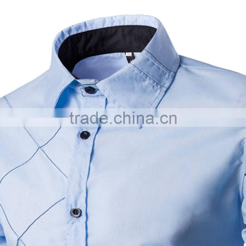 SZXX Custom Manufacture Luxury Long Sleeve Mens Casual Shirts