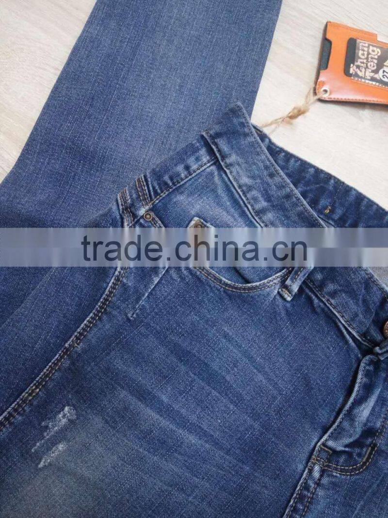 GZY cotton+spandex cheap price ladies jeans top design wholesale