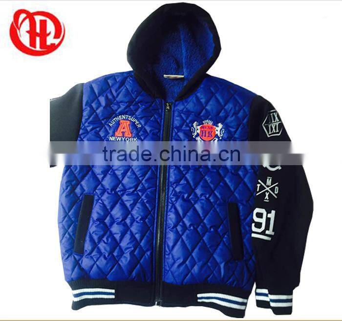 children padding softshell wholesale fur winter padded boys fleece jacket
