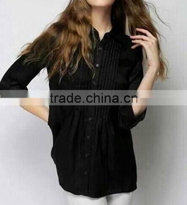 cheapes cotton polo collar women shirt stocks