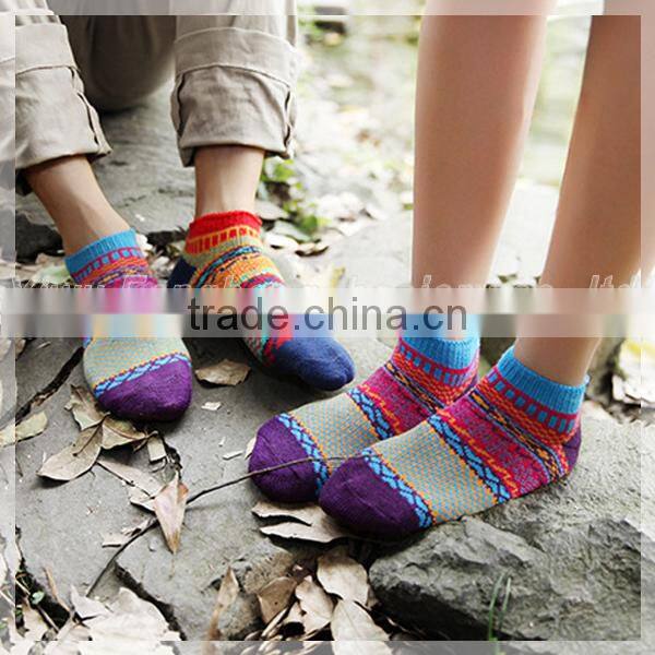 2015 Latest Vintage Style Cord knitting ankle socks