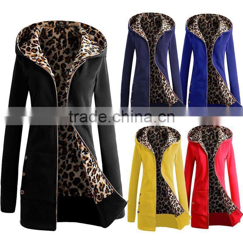 hot sale custom made latest womens brushed long warm thick winter fleece hoodies