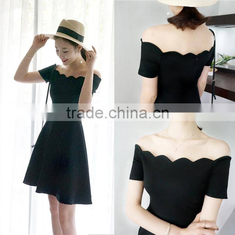 2017 The Newest Short Sleeve Girl Party Dress With Different color