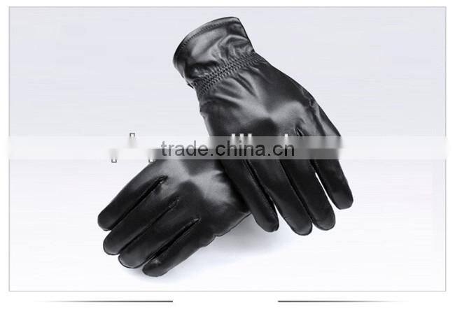New design tunch screen function men leather glove fashion
