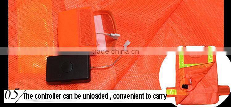 High visibility reflective led warning police uniform