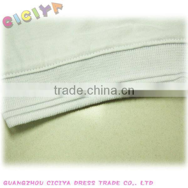 Man's polo neck white t-shirt for summer