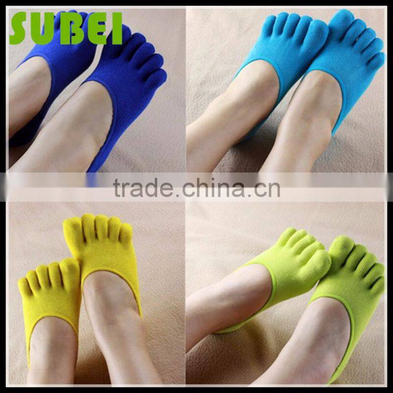 The new women summer pure cotton low cut boat toe socks,new toe socks with sweat-absorbent and odor-resistant