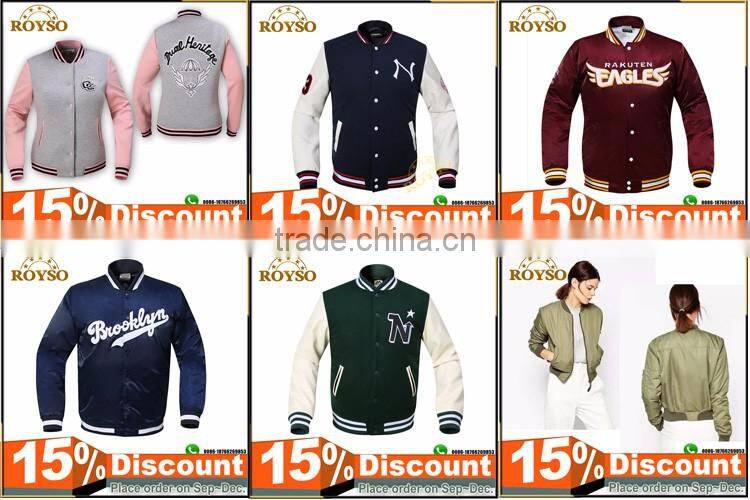 Wholesale Nylon Satin Silk Blank Custom Winter Varsity Bomber Men Jackets Wears Women Wholesale