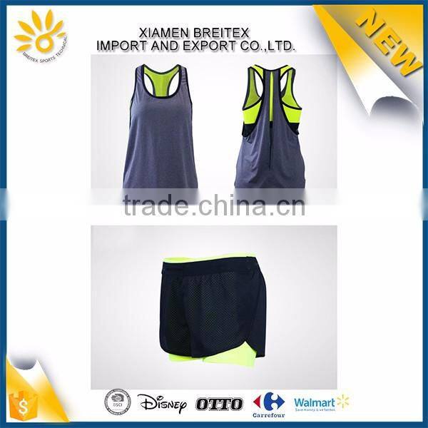 High quality custom soft fitness running lady stringer tank top
