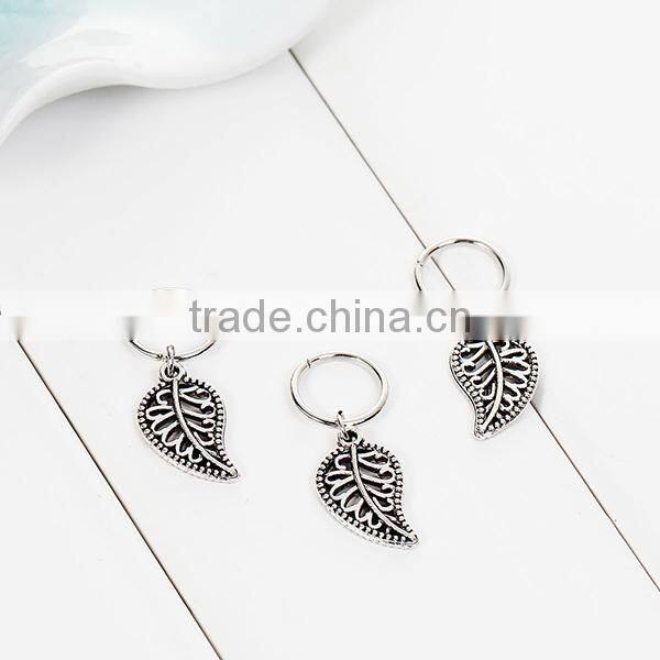 Zinc Based Alloy Hair Accessories Findings Round Antique Silver 3.1cm x 1.2cm