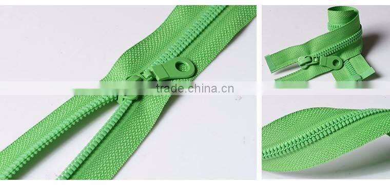 5# O/E Thin-teeth Plastic Molded Zipper or Zips