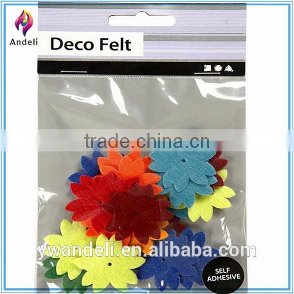 24-Piece Creative Factory Lovely Design Felt Flowers, Felt Decor With Multi-Colour