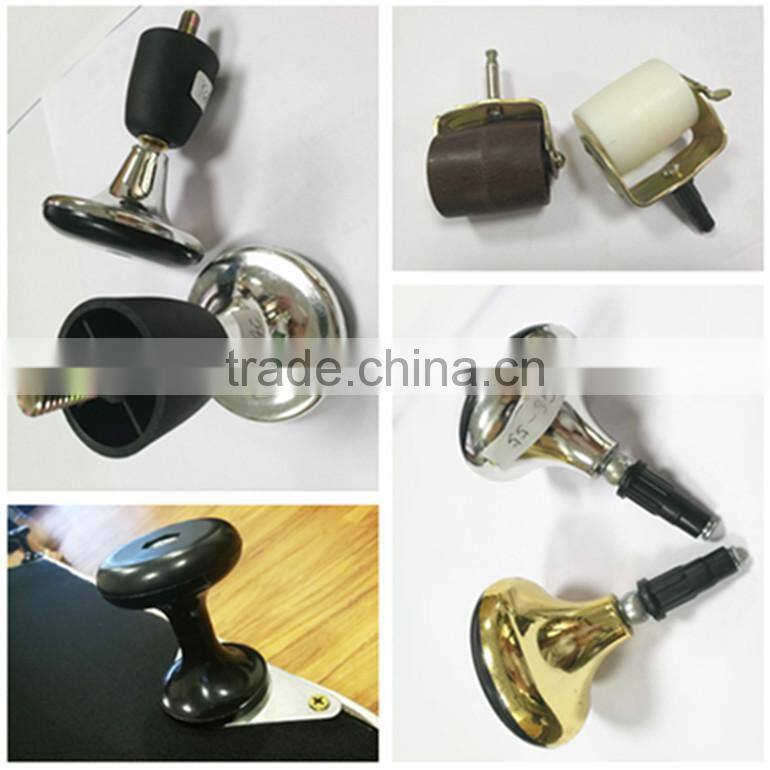 Durable furniture parts plastic bed leg / bed casters legs