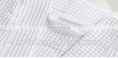 warm cotton robe,custom size weave waffle robe