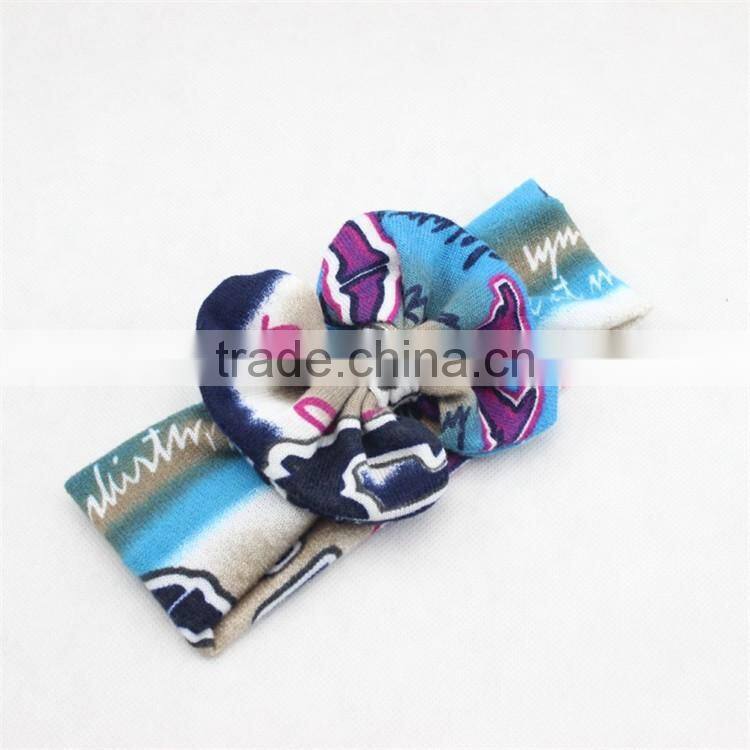 New arrival deer head wraps,turban children girls hair headband,stripe baby headband M5062005