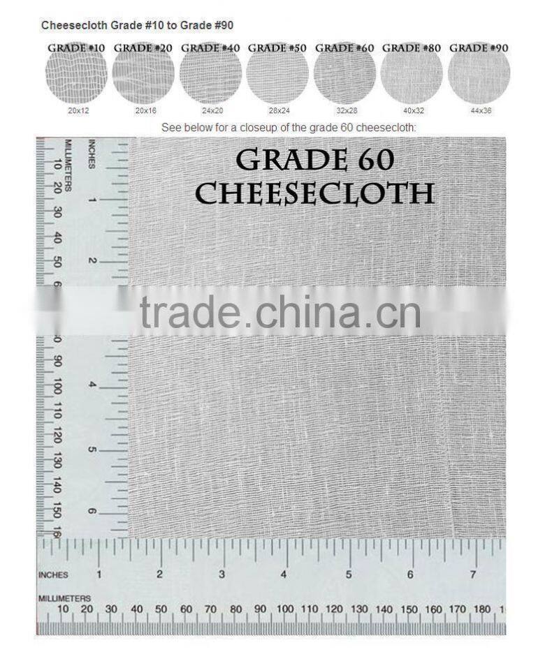 2014 hot sale Grade 50 Cheesecloth 70 Yards Box 36" Wide 100% Natural Cotton White Cheese Cloth Fabric Wholesale