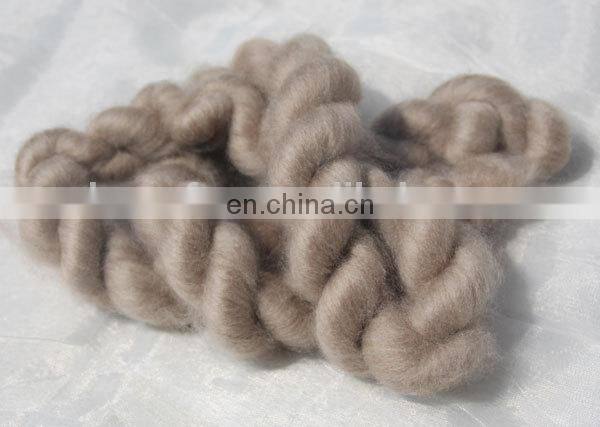 Sharrefun fine dehaired and carded 100% Cashmere Tops Ivory 16.5mic/46mm