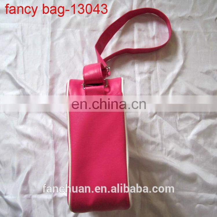 2014 New Design Girl's PU Shoulder Bag with Printed Cotton Jersery