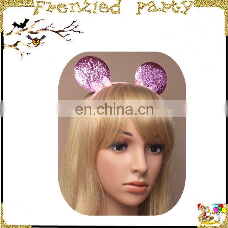 New arrival Cute white bunny ear party headband FGHD-0022