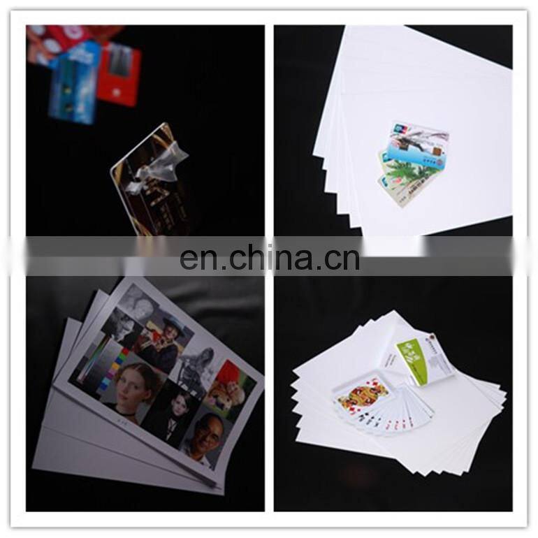 white rigid PVC card sheet for playing card / SIM card / IC card